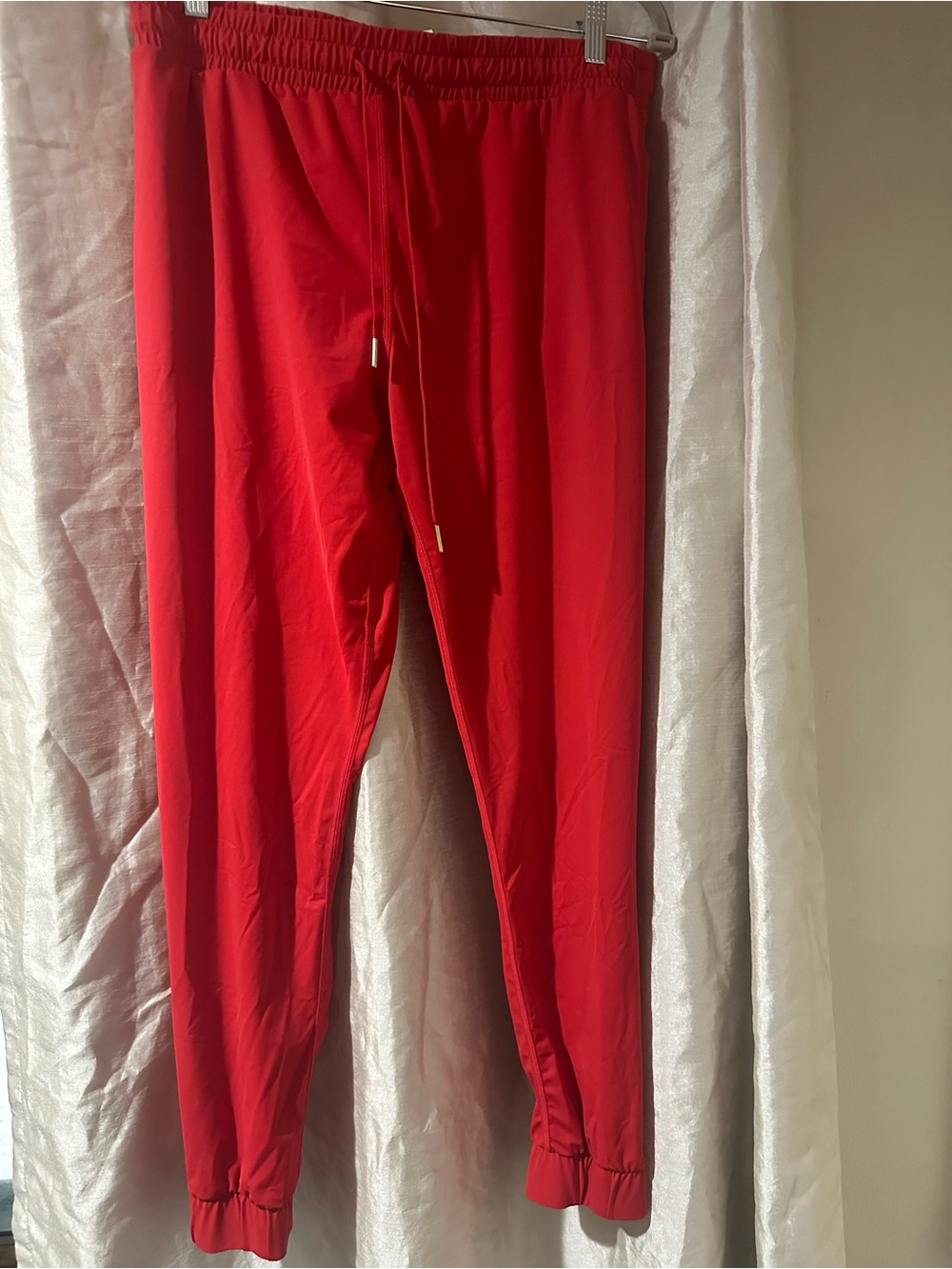 ZYIA Active Red Drawstring Waist Joggers